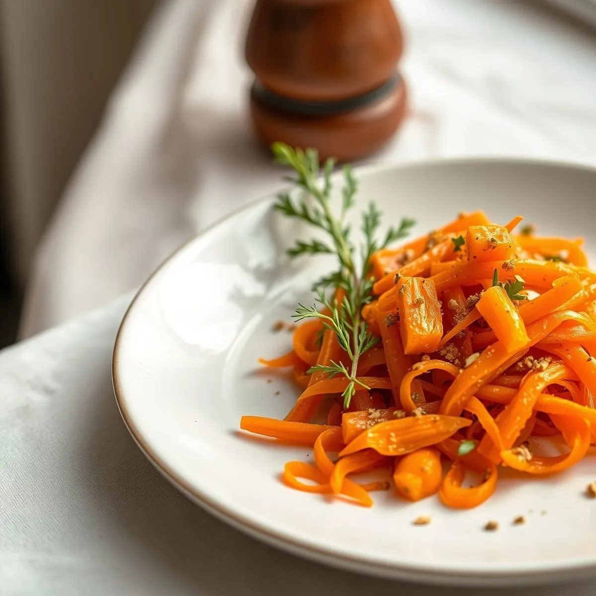 AI-generated photo Carrot salad. AI-generated photo.