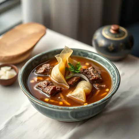 Bansh soup. AI-generated photo.