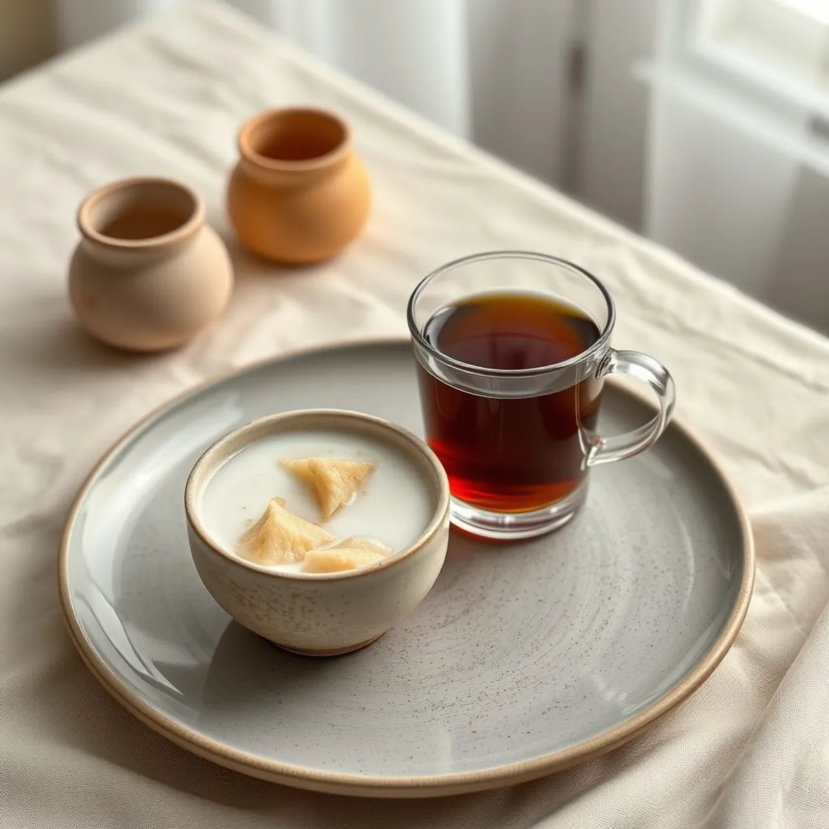 AI-generated photo Millet with milk tea. AI-generated photo.