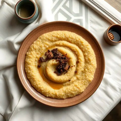 Millet porridge. AI-generated photo.