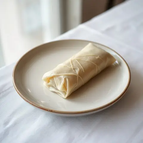 Banana lumpia. AI-generated photo.