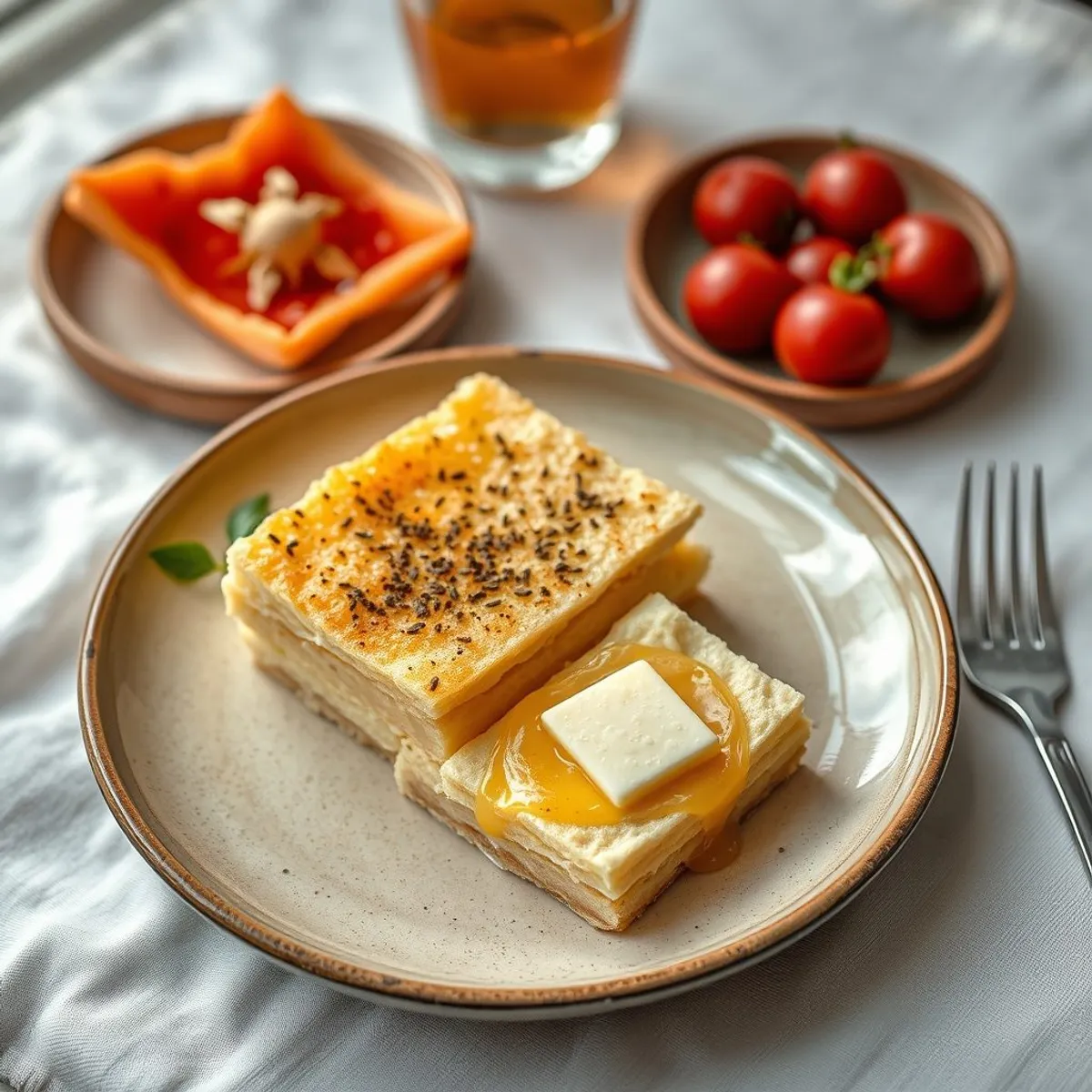 AI-generated photo Knafeh nabulsi. AI-generated photo.