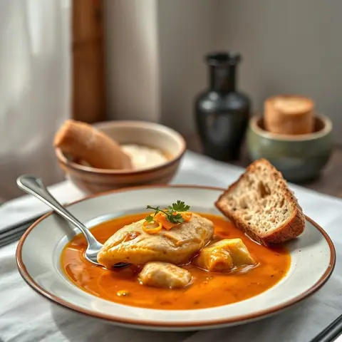 Aji de gallina. AI-generated photo.