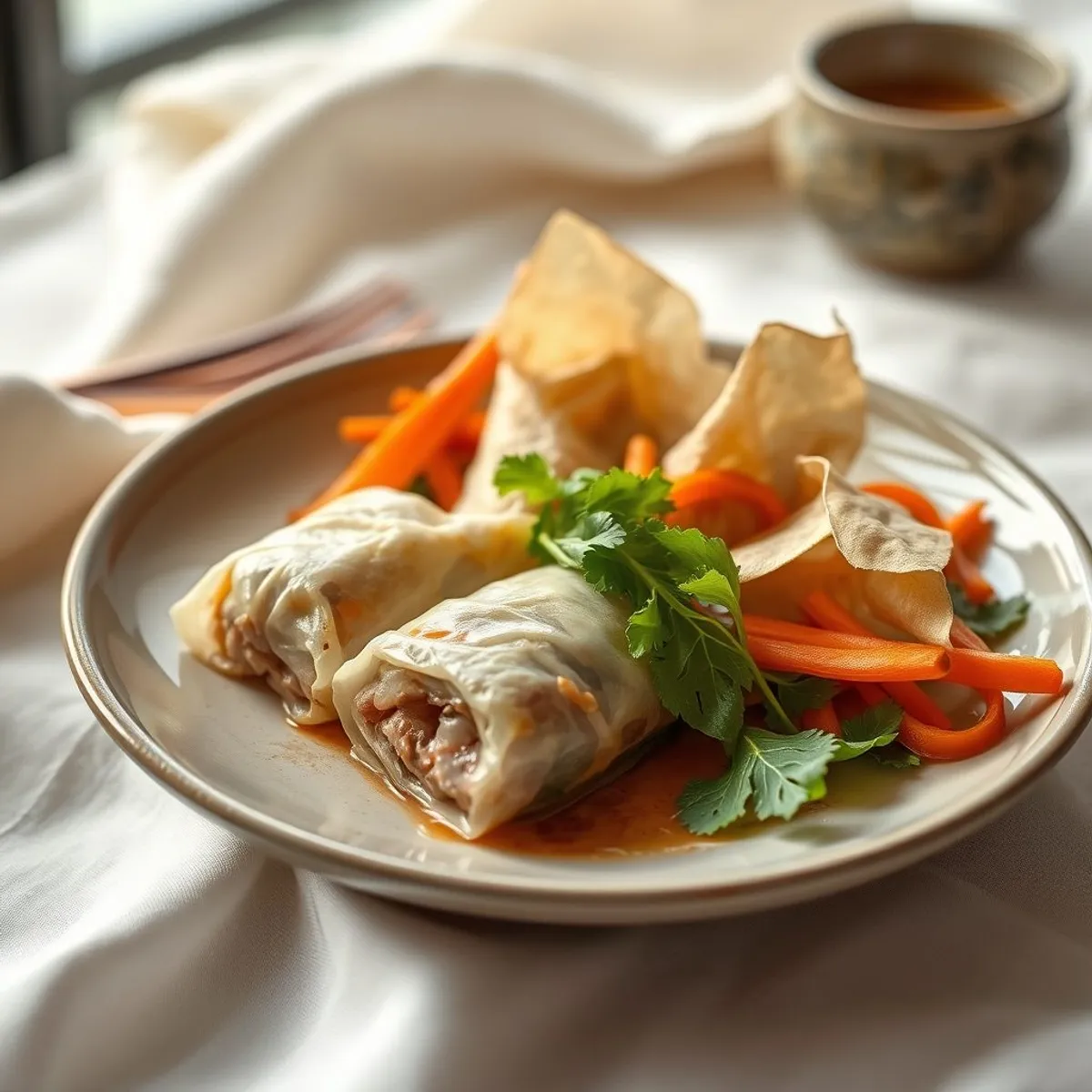 AI-generated photo Lumpia. AI-generated photo.