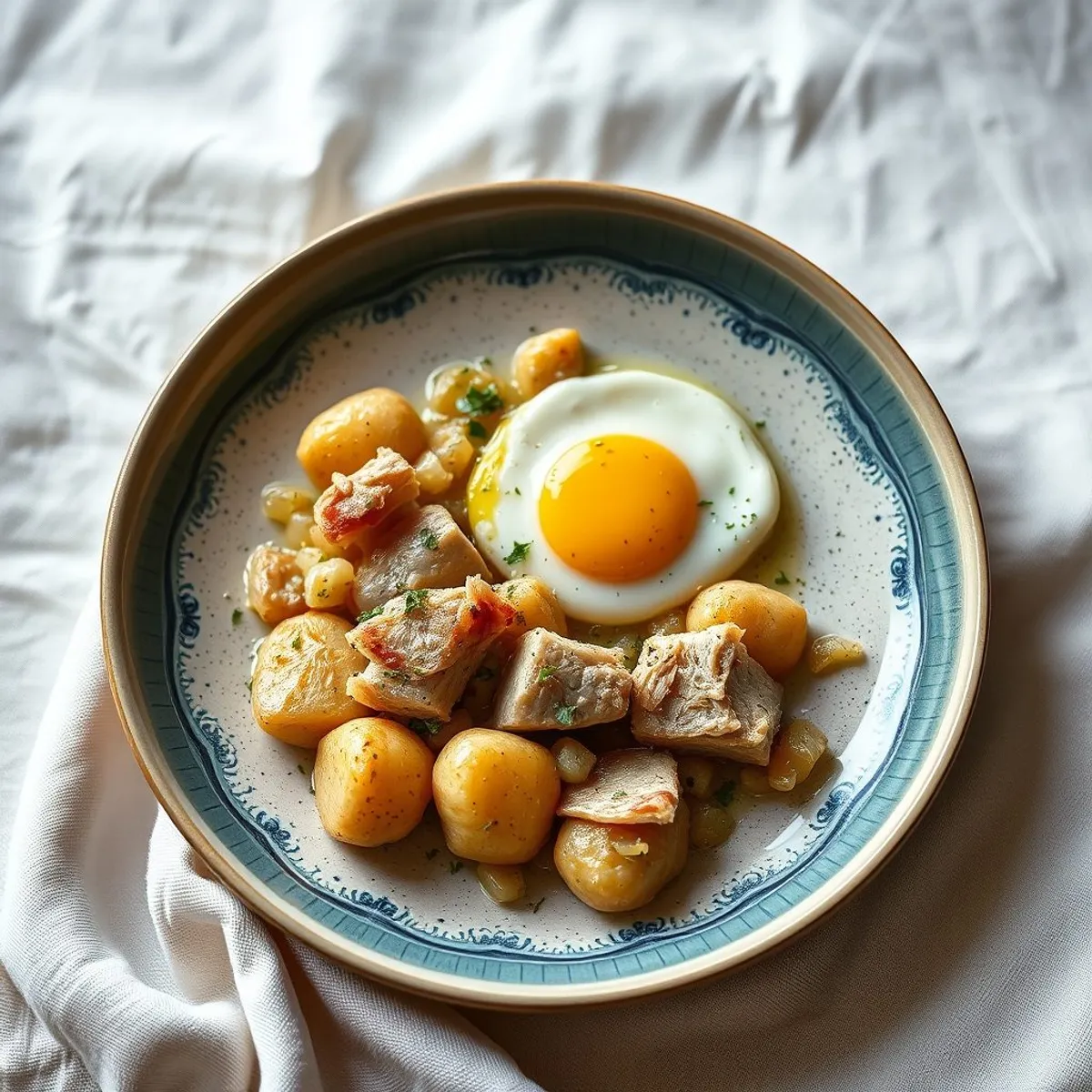 AI-generated photo Bacalhau à brás. AI-generated photo.