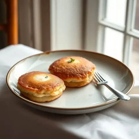 Johnny cakes. AI-generated photo.