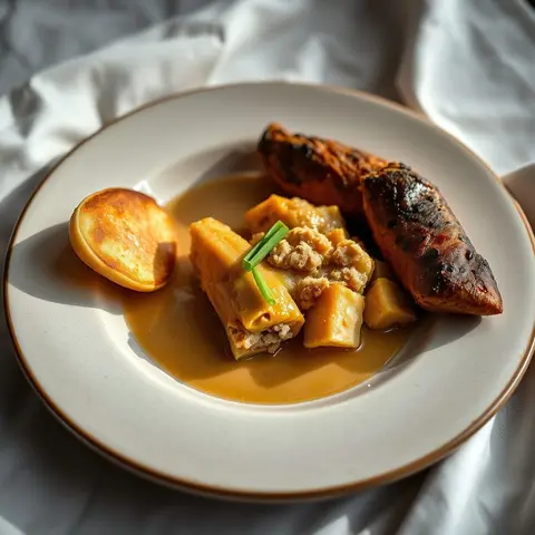 Bakes and saltfish. AI-generated photo.