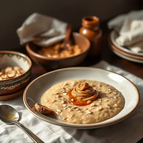 Millet porridge. AI-generated photo.