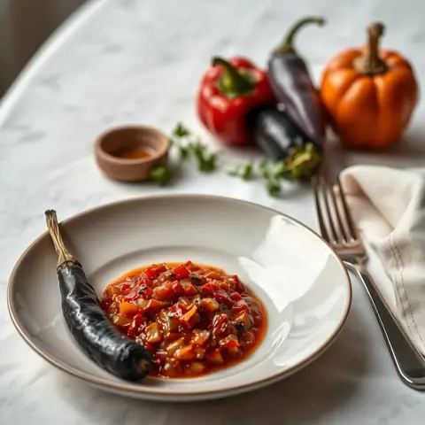 Ajvar. AI-generated photo.