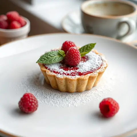 Neenish tart. AI-generated photo.