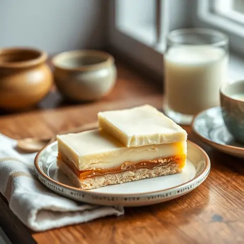 Vanilla slice. AI-generated photo.