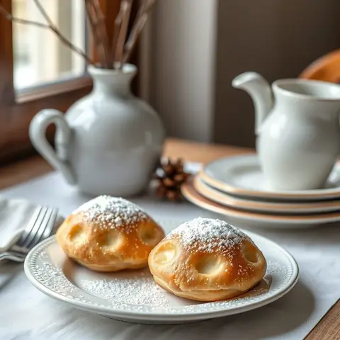Vanillekipferl. AI-generated photo.