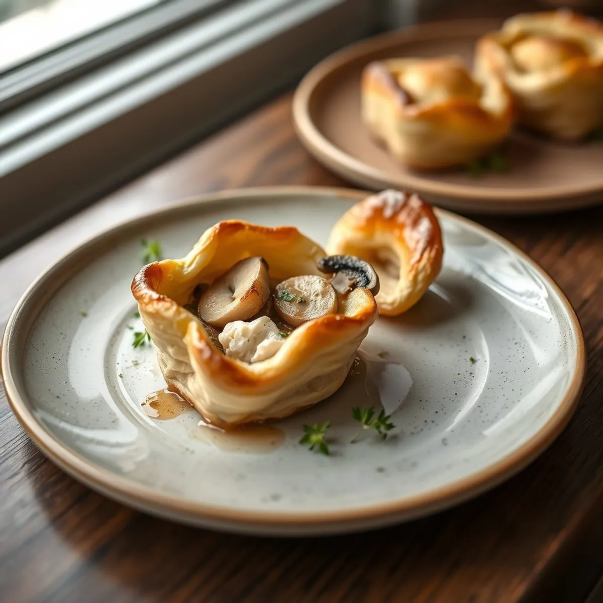 AI-generated photo Chicken vol-au-vent. AI-generated photo.