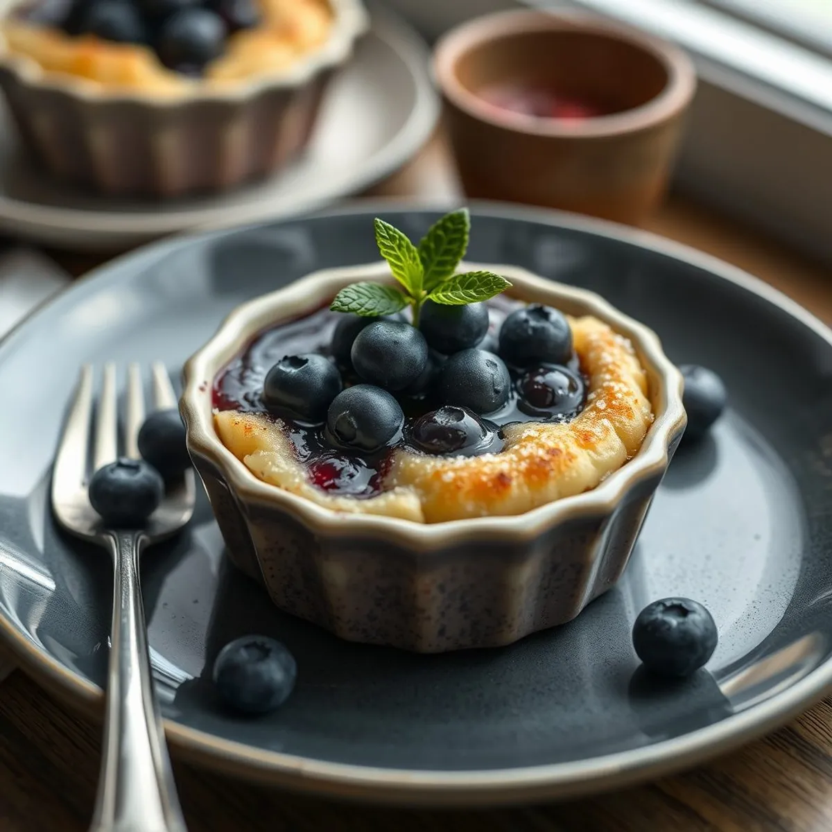 AI-generated photo Blueberry grunt. AI-generated photo.