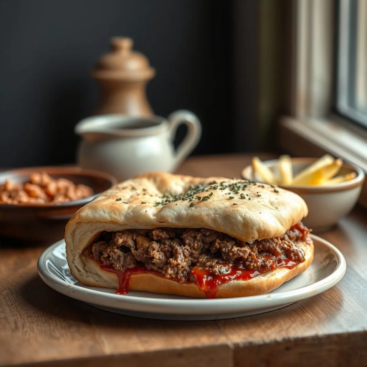 AI-generated photo Halifax donair. AI-generated photo.