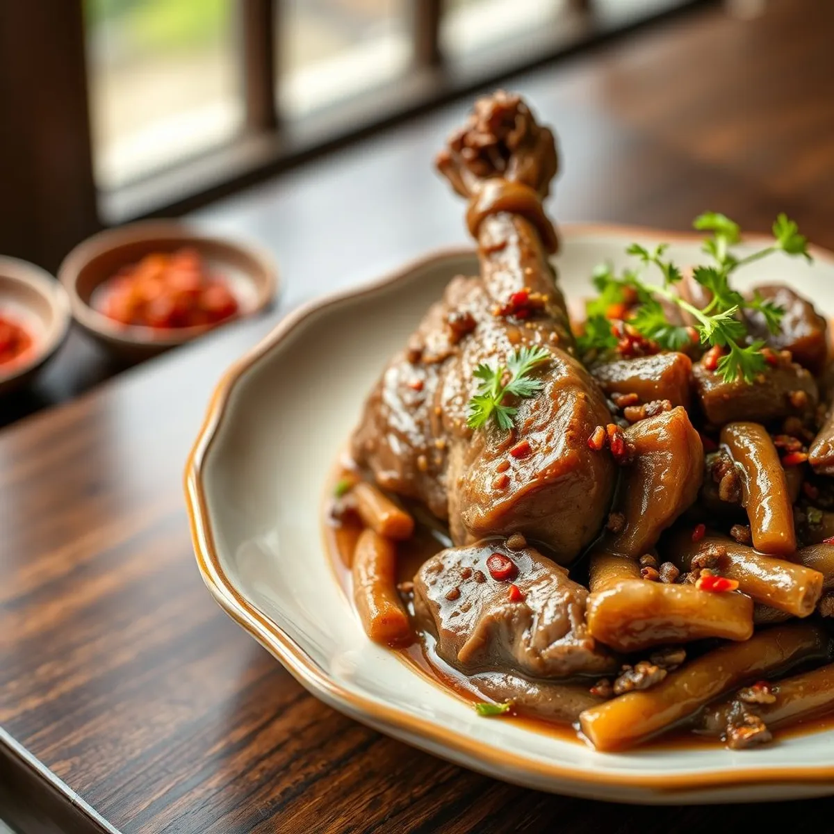 AI-generated photo Cumin lamb. AI-generated photo.