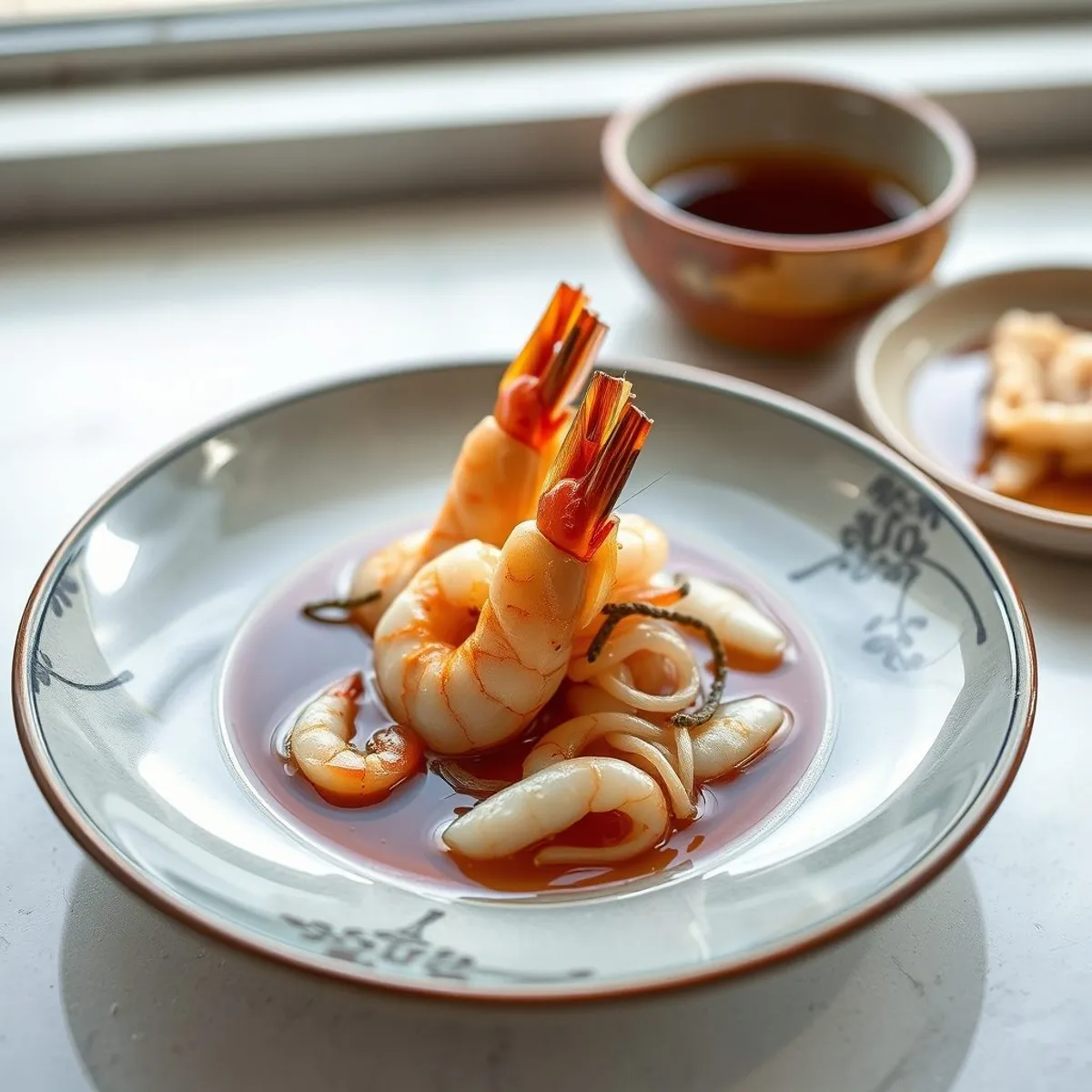 AI-generated photo Tea shrimp. AI-generated photo.