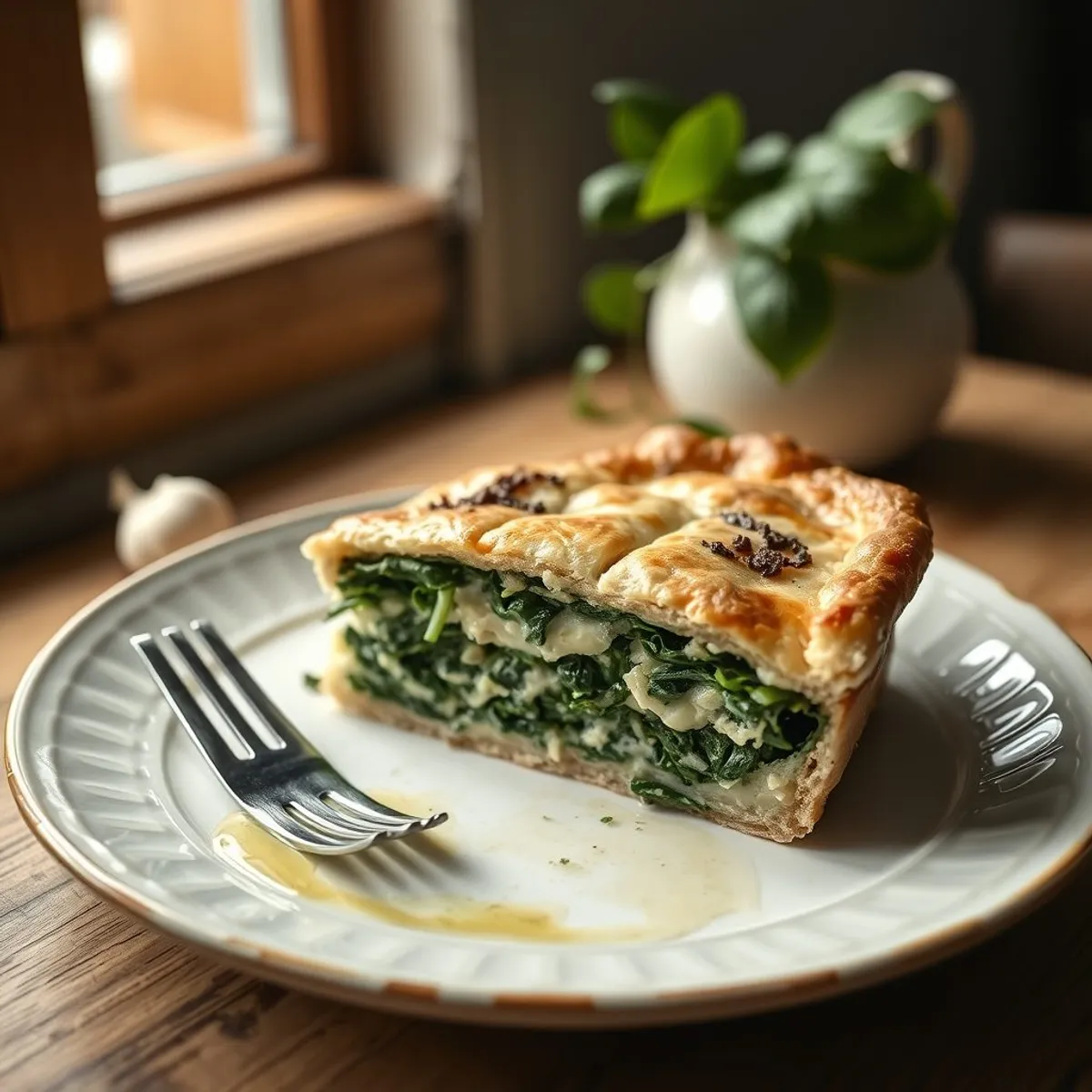 AI-generated photo Chard pie. AI-generated photo.