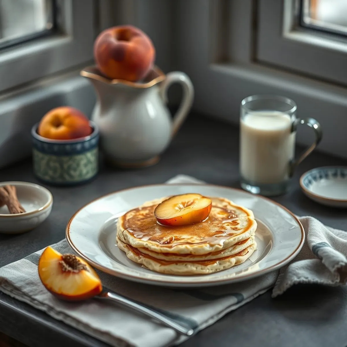 AI-generated photo Czech pancakes. AI-generated photo.