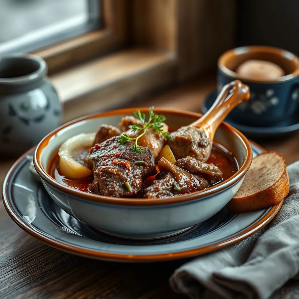 AI-generated photo Karelian stew. AI-generated photo.