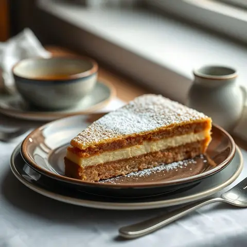 Runeberg torte. AI-generated photo.