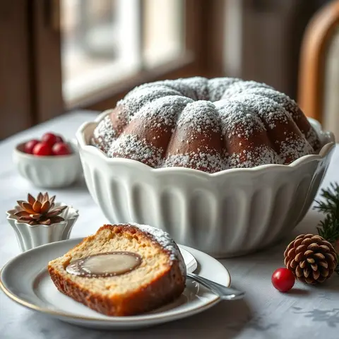 Buche de Noel. AI-generated photo.