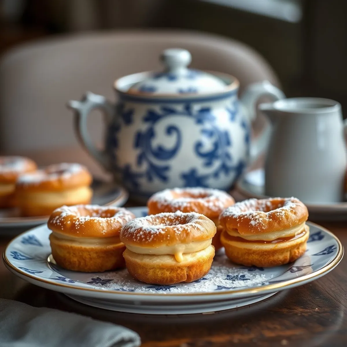 AI-generated photo Caneles. AI-generated photo.