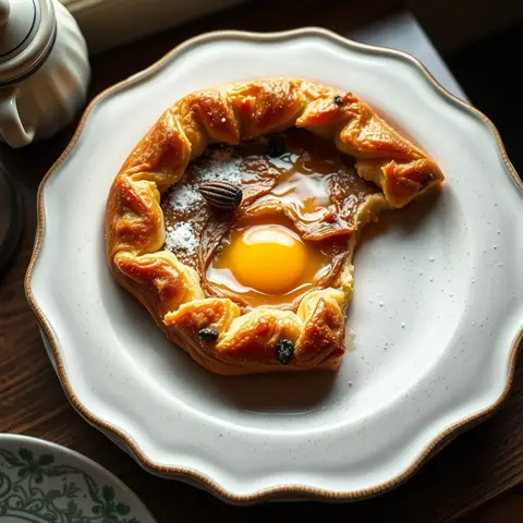 Galette des rois. AI-generated photo.