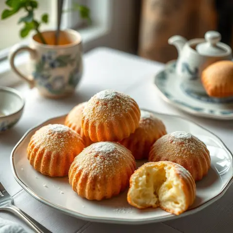 Madeleines. AI-generated photo.