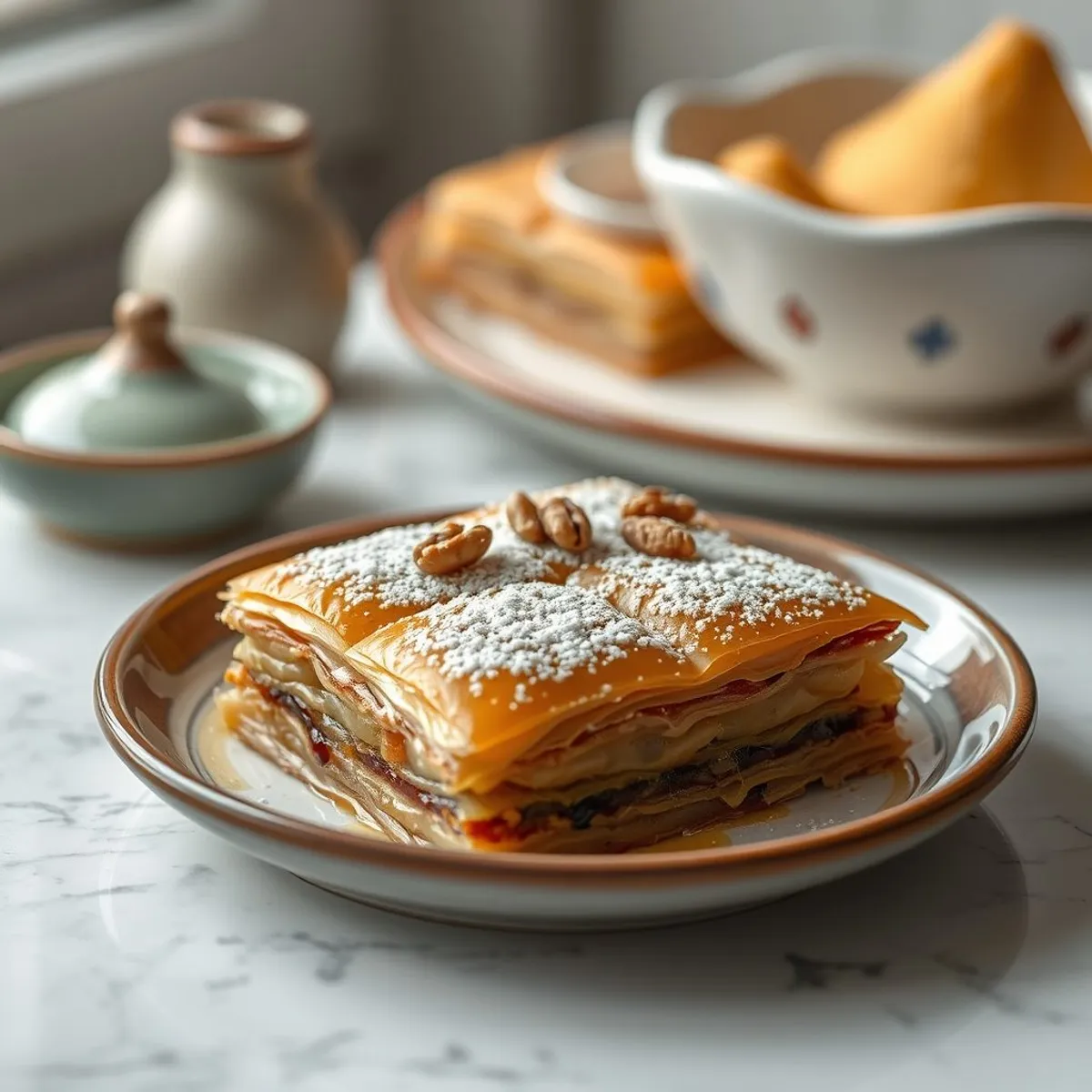 AI-generated photo Baklava. AI-generated photo.