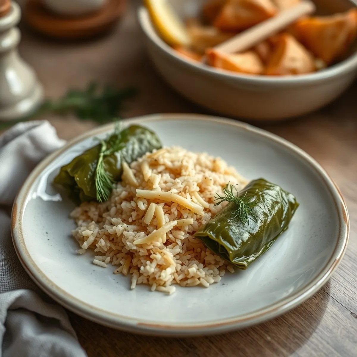 AI-generated photo Cabbage dolmades. AI-generated photo.