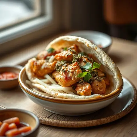 Gyros. AI-generated photo.