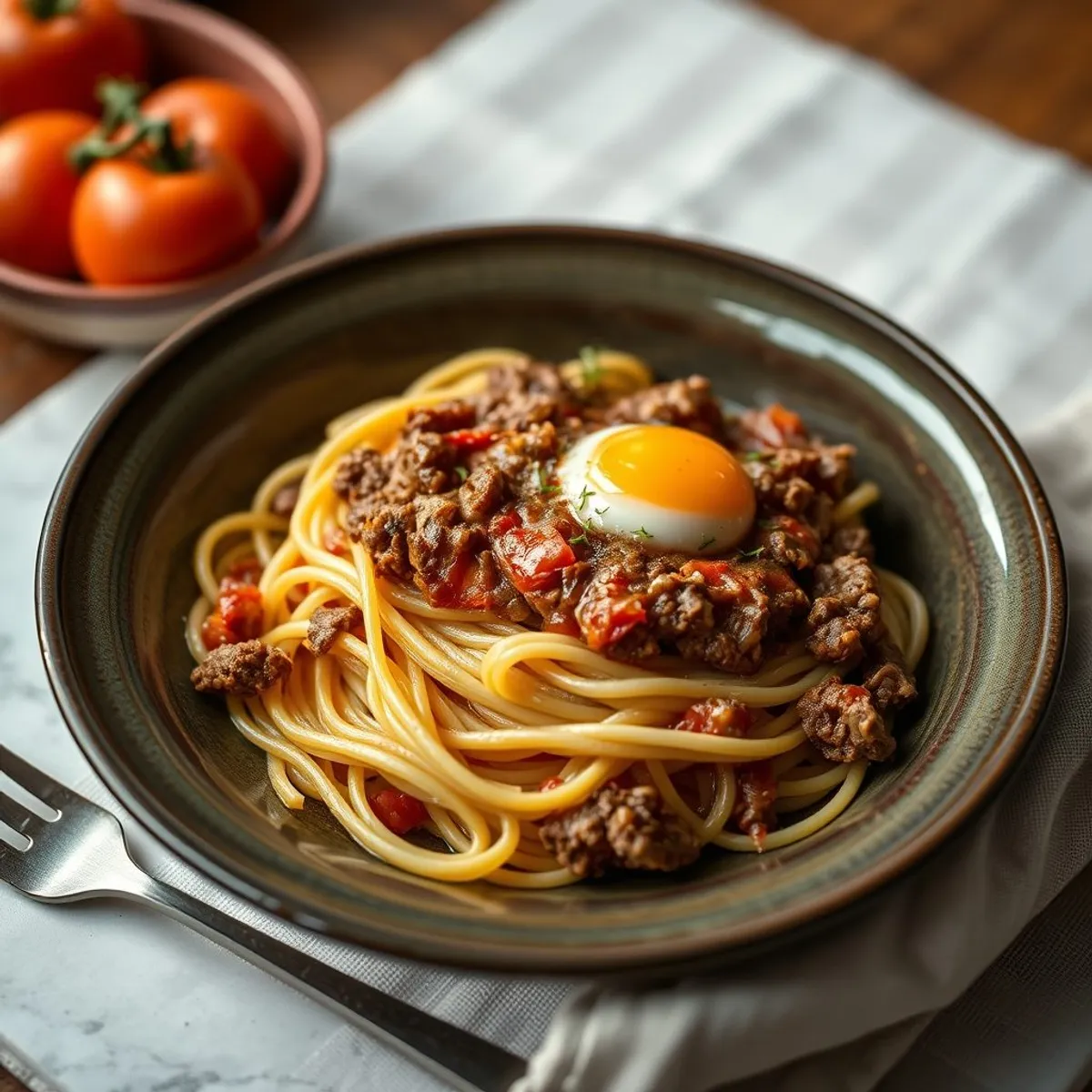 AI-generated photo Pastitsio. AI-generated photo.