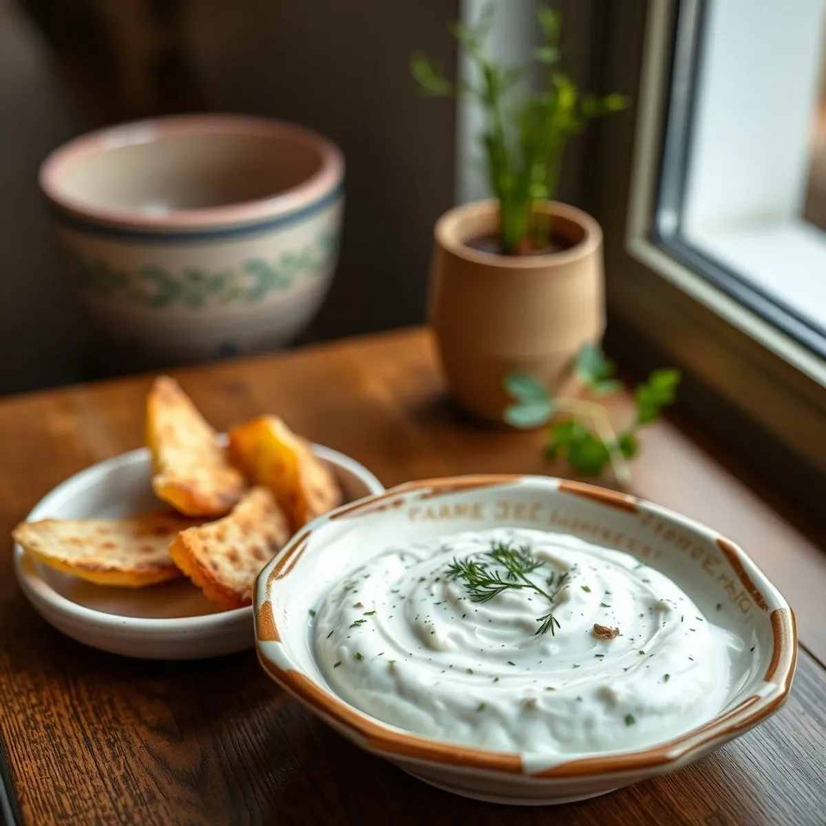 AI-generated photo Tzatziki. AI-generated photo.
