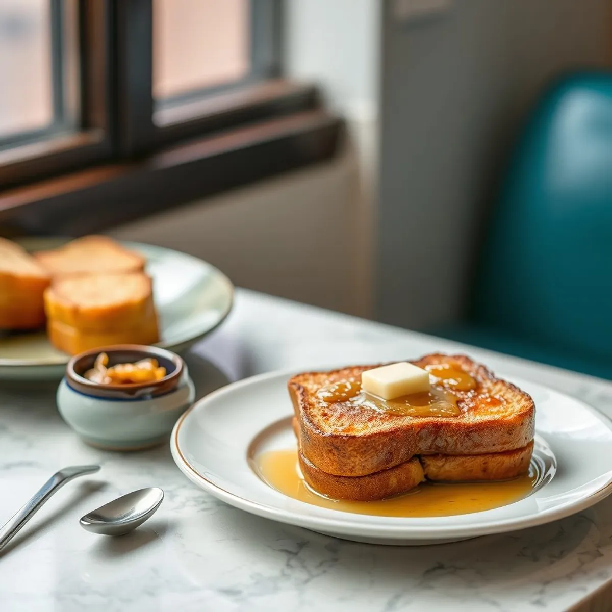 AI-generated photo Hong Kong French toast. AI-generated photo.