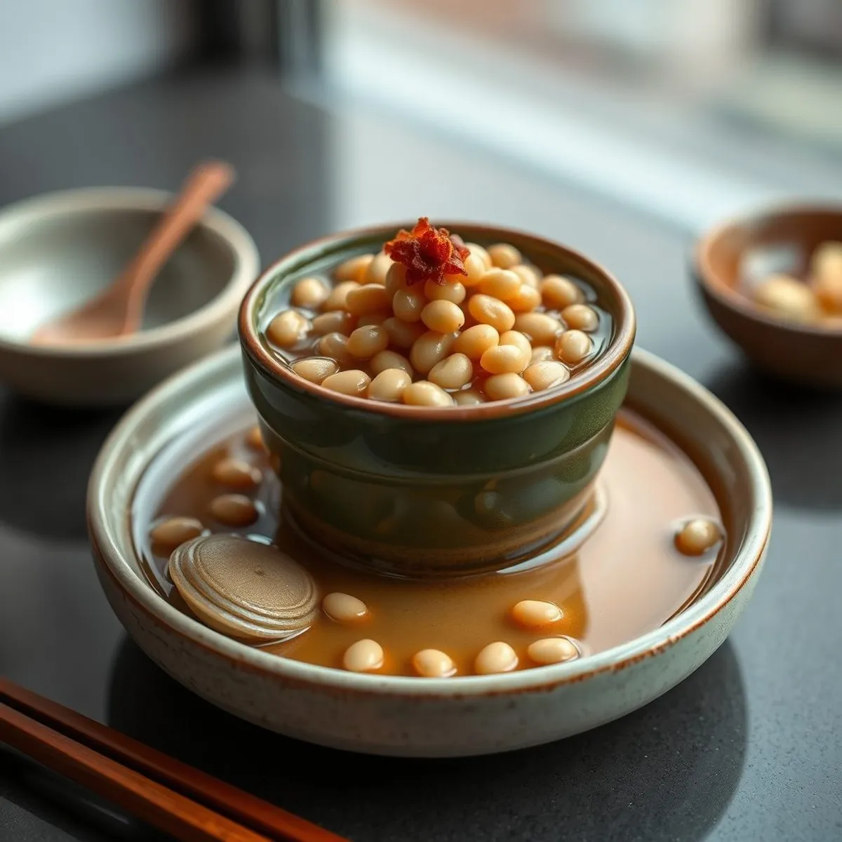 AI-generated photo Mung bean tong sui. AI-generated photo.