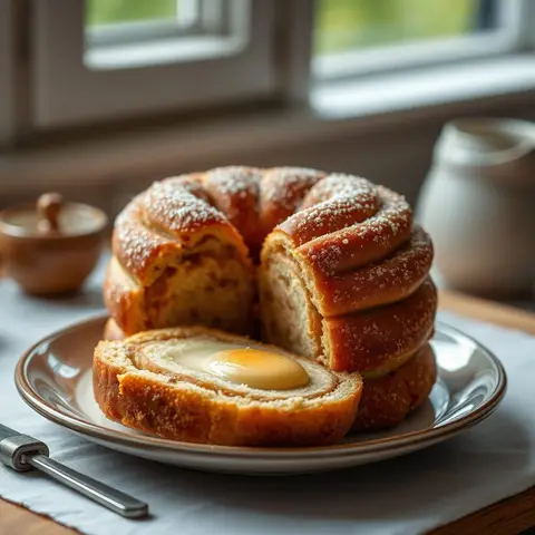 Chimney cake. AI-generated photo.