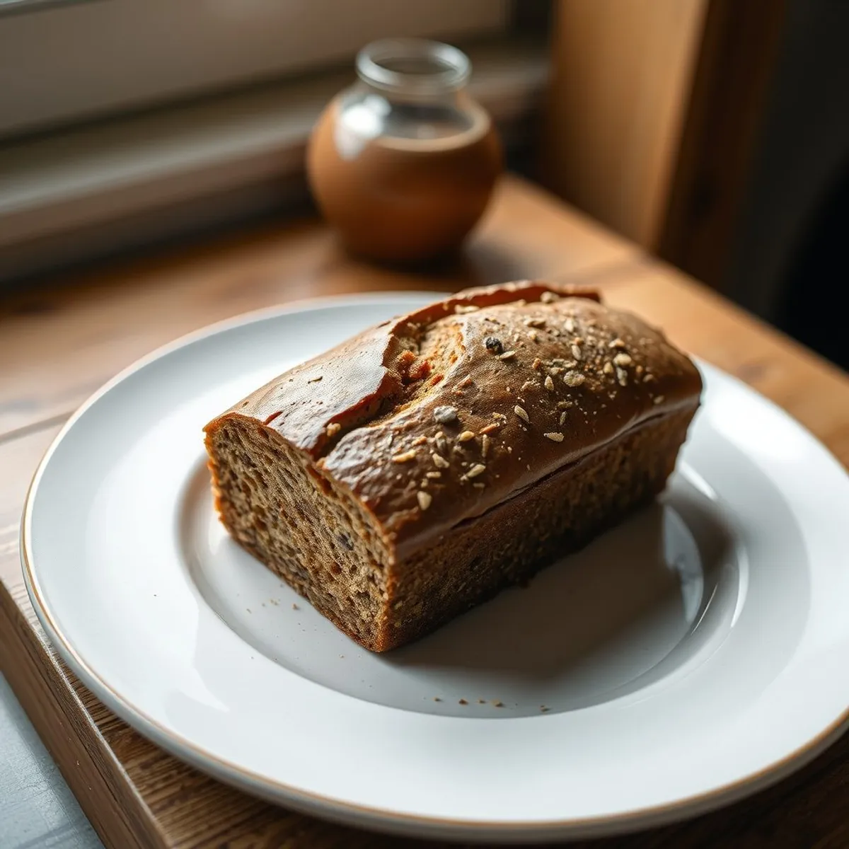 AI-generated photo Rye loaf. AI-generated photo.