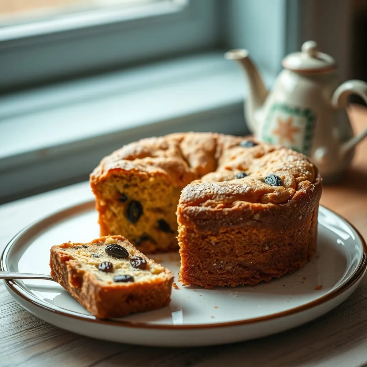 AI-generated photo Barmbrack. AI-generated photo.