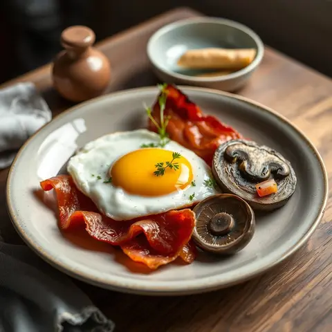 Ulster fry. AI-generated photo.