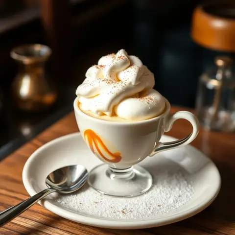 Affogato. AI-generated photo.
