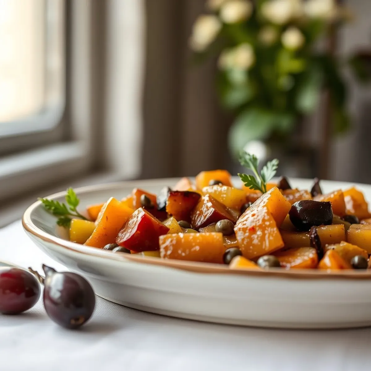 AI-generated photo Caponata. AI-generated photo.