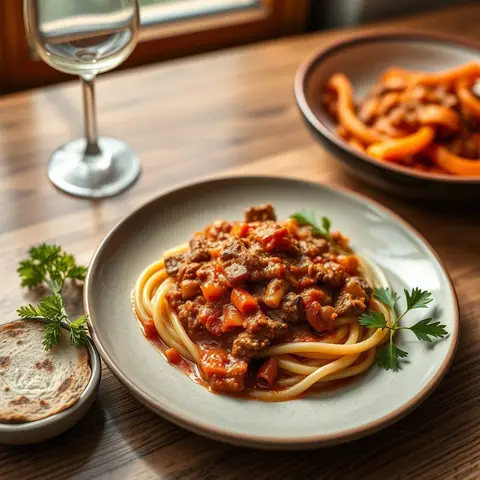Ragu alla Bolognese. AI-generated photo.
