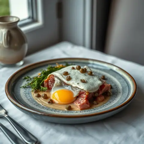 Vitello tonnato. AI-generated photo.