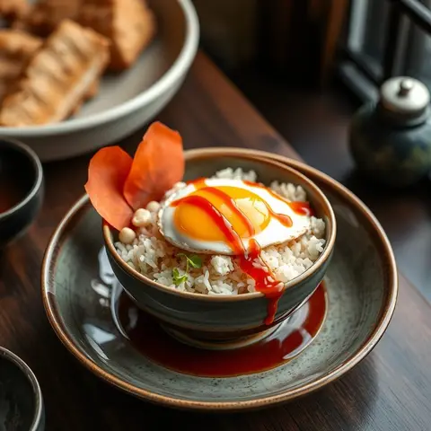 Omurice. AI-generated photo.
