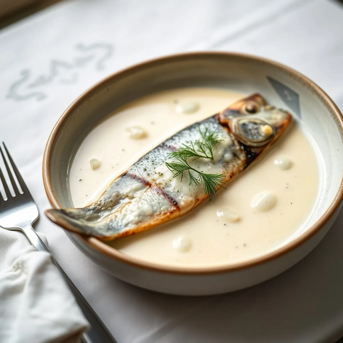 AI-generated photo Trout in cream. AI-generated photo.