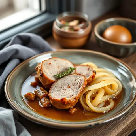 Wine sausage pork. AI-generated photo.