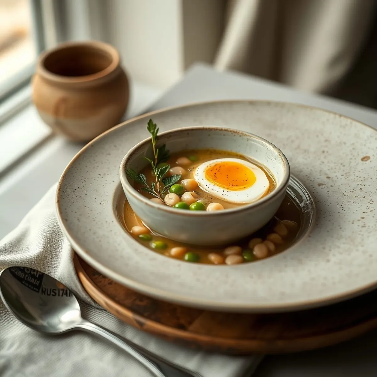 AI-generated photo Widow's soup. AI-generated photo.
