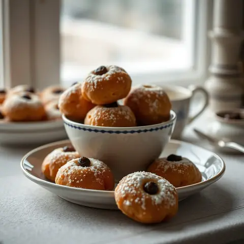 Oliebollen. AI-generated photo.