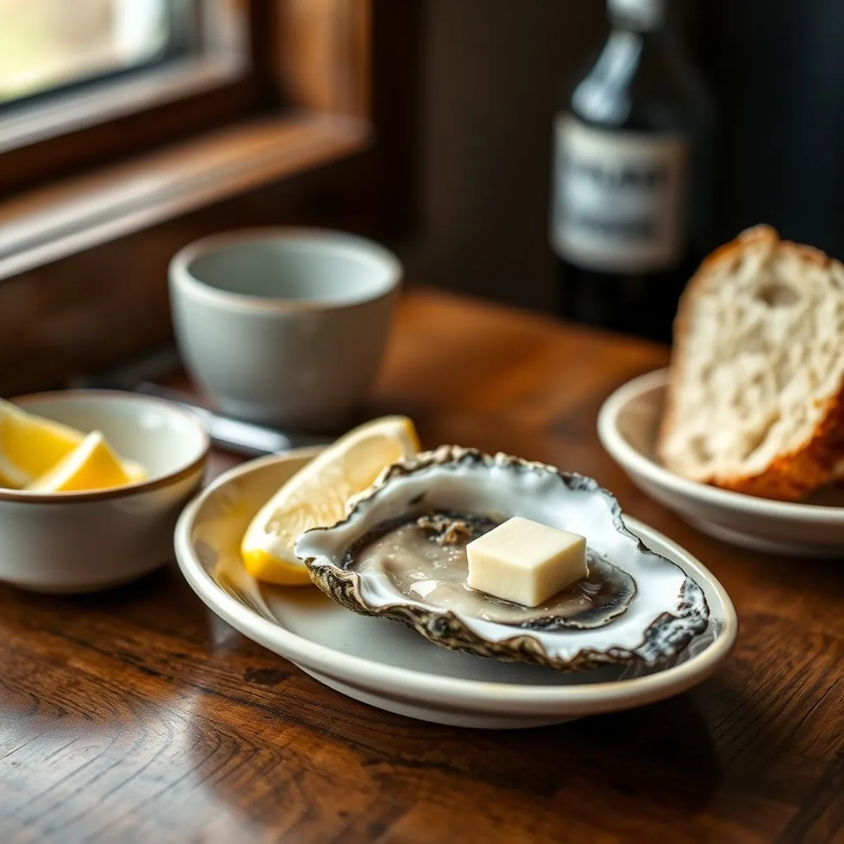 AI-generated photo Bluff oysters. AI-generated photo.